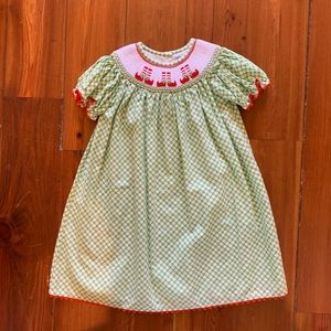 Smocked Christmas dress